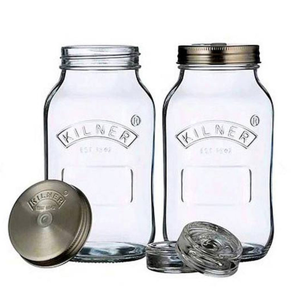 KILNER Fermentations-Set 2 x 1 Liter – Nik. Schmitt Steinzeug GbR